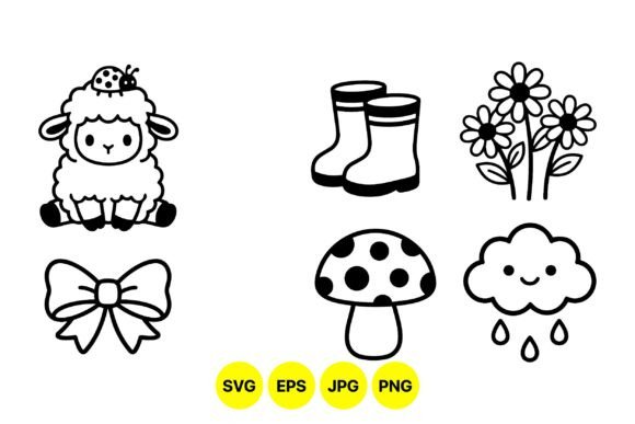 Cute Farm Animal Svg Clipart: Graphics for Local Branding