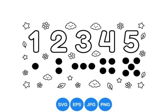 Cute Numbers Clipart SVG Pack: Graphics & Illustrations for Crafters