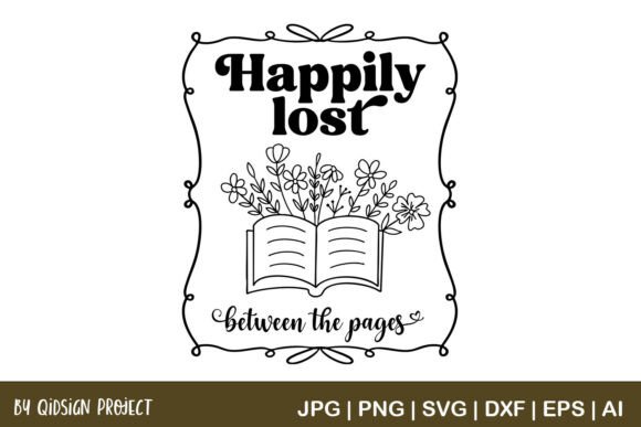 Happily Lost Between the Pages SVG