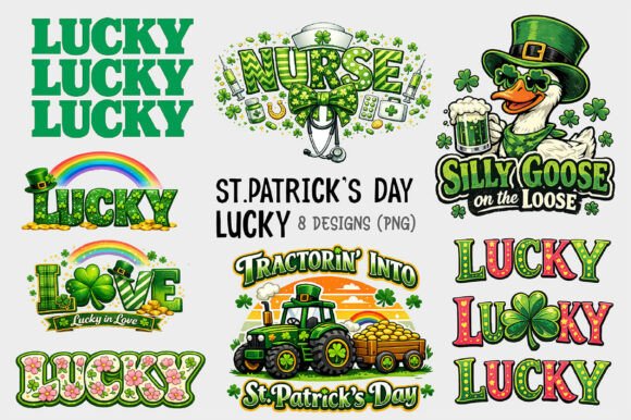 Lucky St. Patrick’s Day PNG Bundle