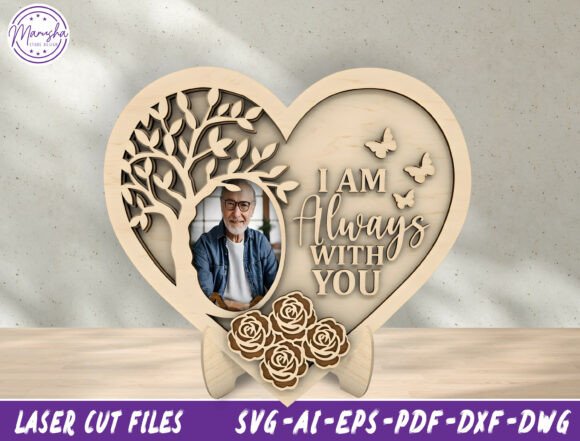 Memorial Photo Frame Laser Cut File SVG