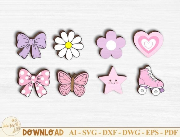 Stud Earring Laser Cut File SVG Bundle